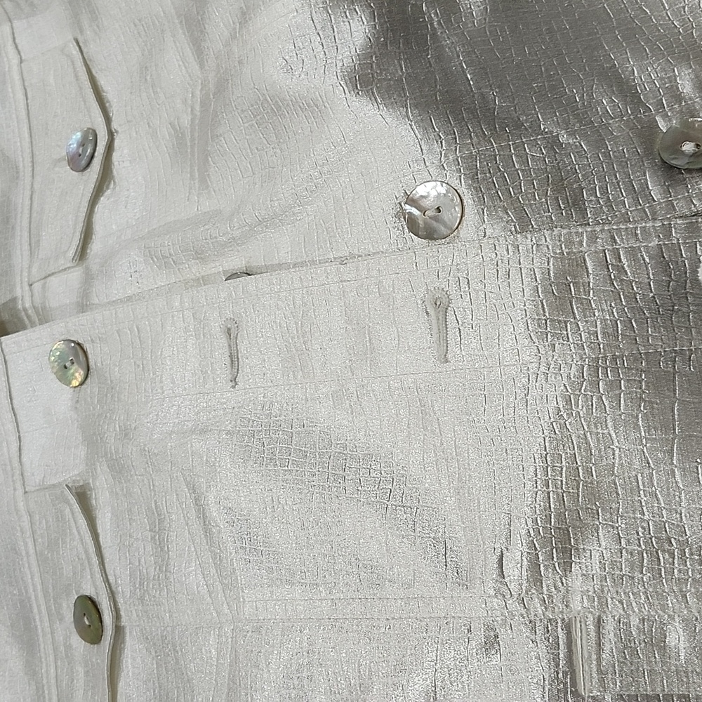 Ruby Rd. White Button-Up Jacket - Picture 9 of 11
